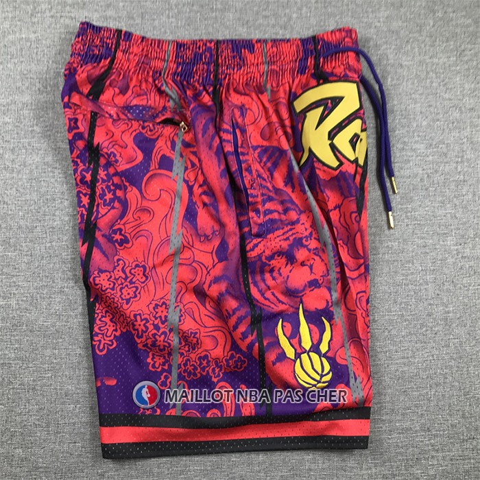 Short Tornto Raptors Special Year of The Tiger Rouge